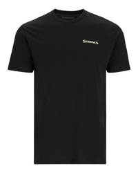 Simms Bass Outline T-Shirt Black 3XL