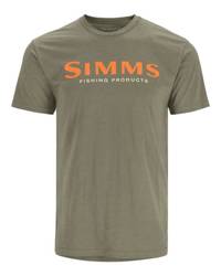 Simms Logo T-Shirt Military Heather 3XL