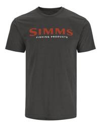 Simms Logo T-shirt Simms Orange/Charcoal Heather M