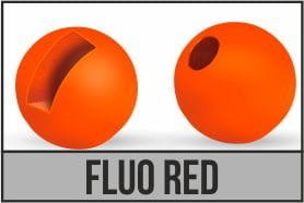Traper główki wolframowe Slotted Fluo Red (10szt.)