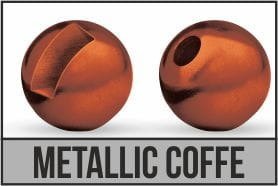 Traper główki wolframowe Slotted Metallic Coffe (10szt.)