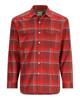 Simms Coldweather Shirt Cutty Red Asym Ombre Plaid